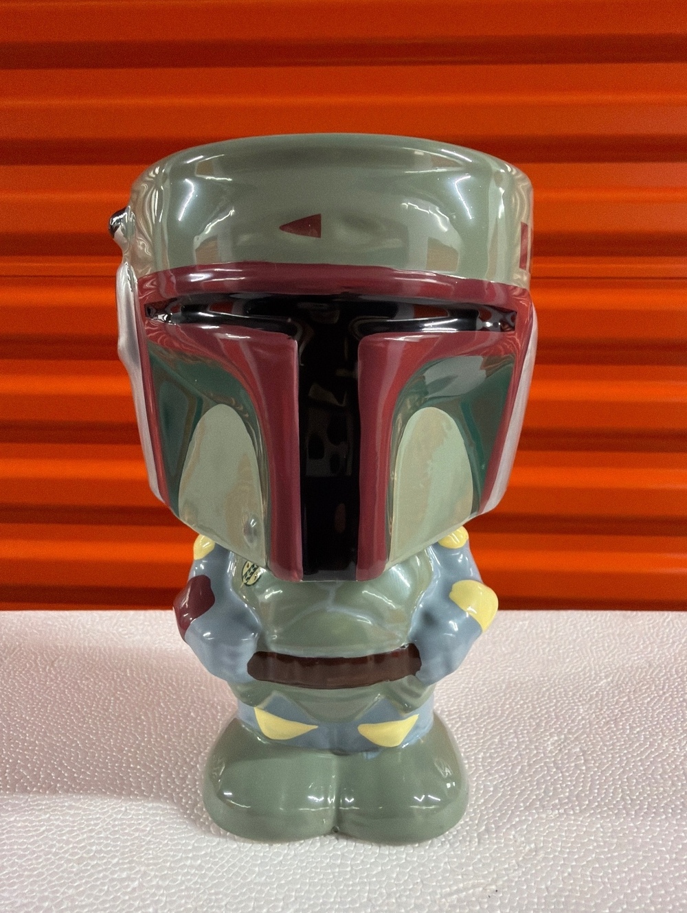 Funko Pop! Star Wars Boba Fett Ceramic Planter 5.75” tall 2.4” base 4” wide top